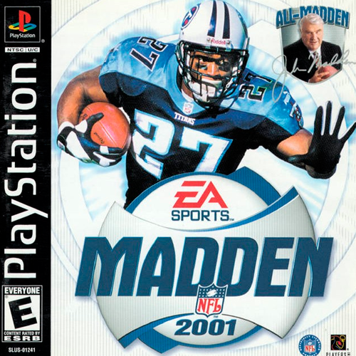 Capa do jogo Madden NFL 2001