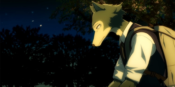 Novo anime Beastars. Na imagem, o personagem principal da obra, Legoshi