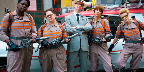 personagens do filme Ghostbusters lançado em 2016