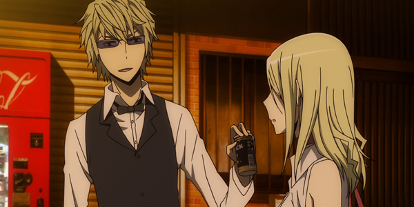 Shizuo conversando com Vorona