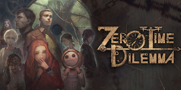 poster com os personagens de zero escape dilemma