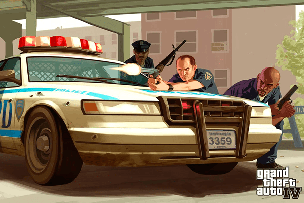 Imagem de divulgação do jogo GTA IV