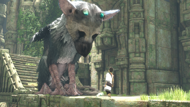 Cena do jogo The Last Guardian